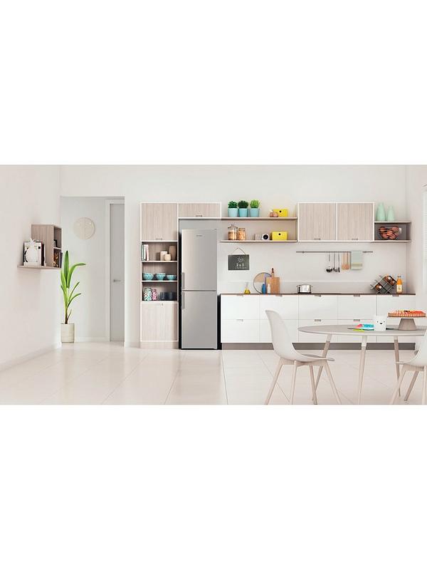 Indesit IB55732SUK 54cm Wide Low Frost Fridge Freezer - Silver - Image 3